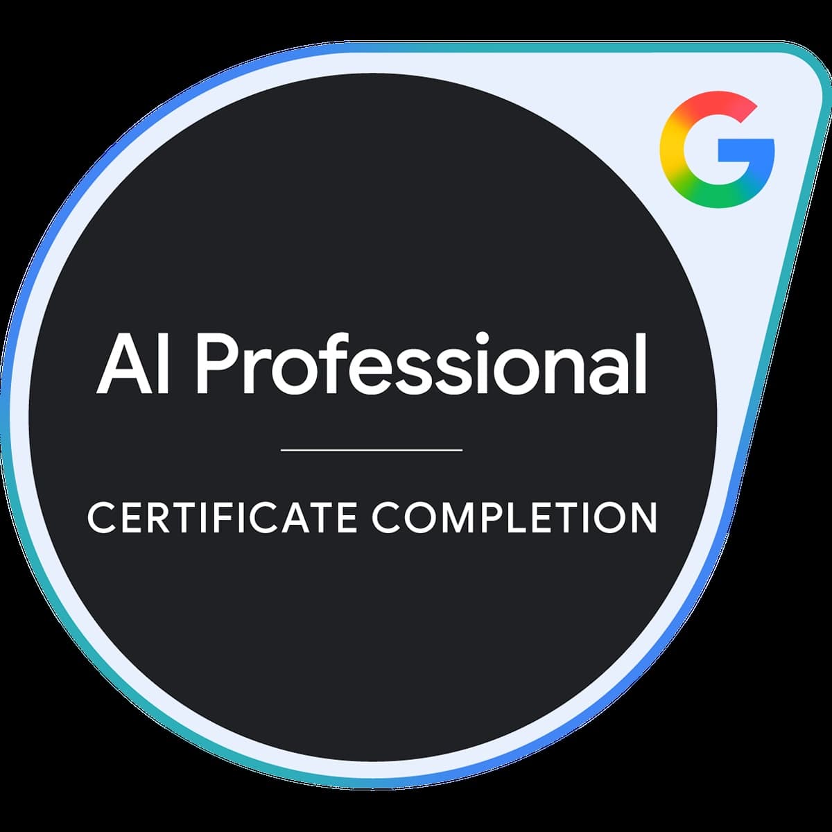 Google AI Professional Certificate badge