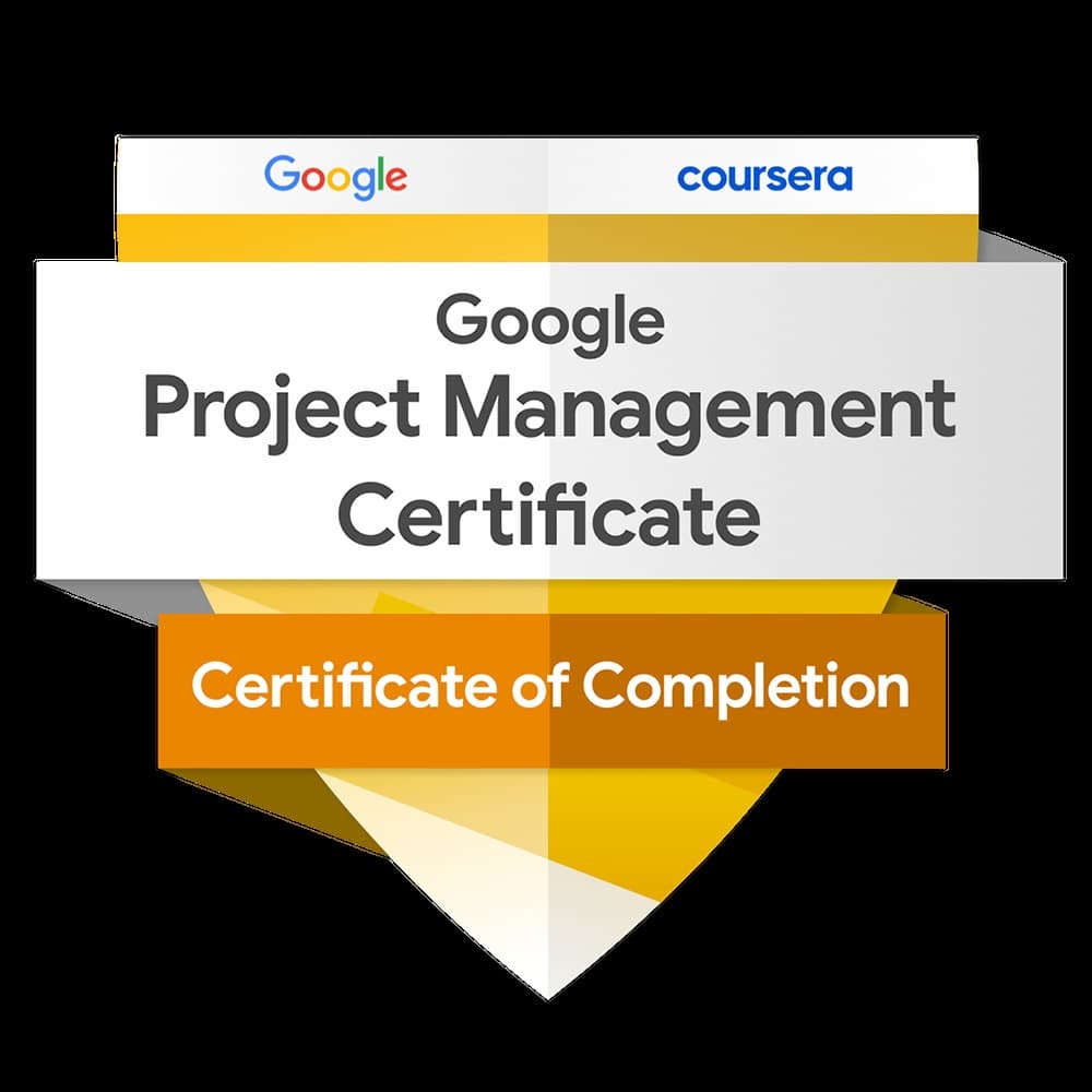 Google Project Management Professional Certificate badge