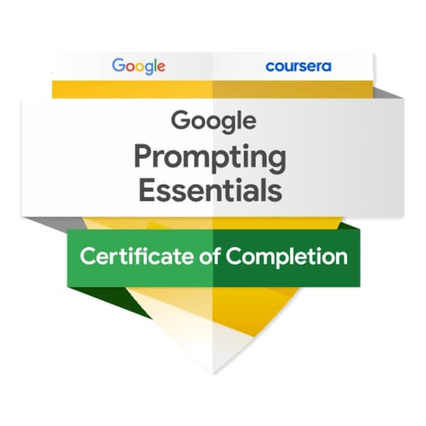 Google Prompting Essentials badge